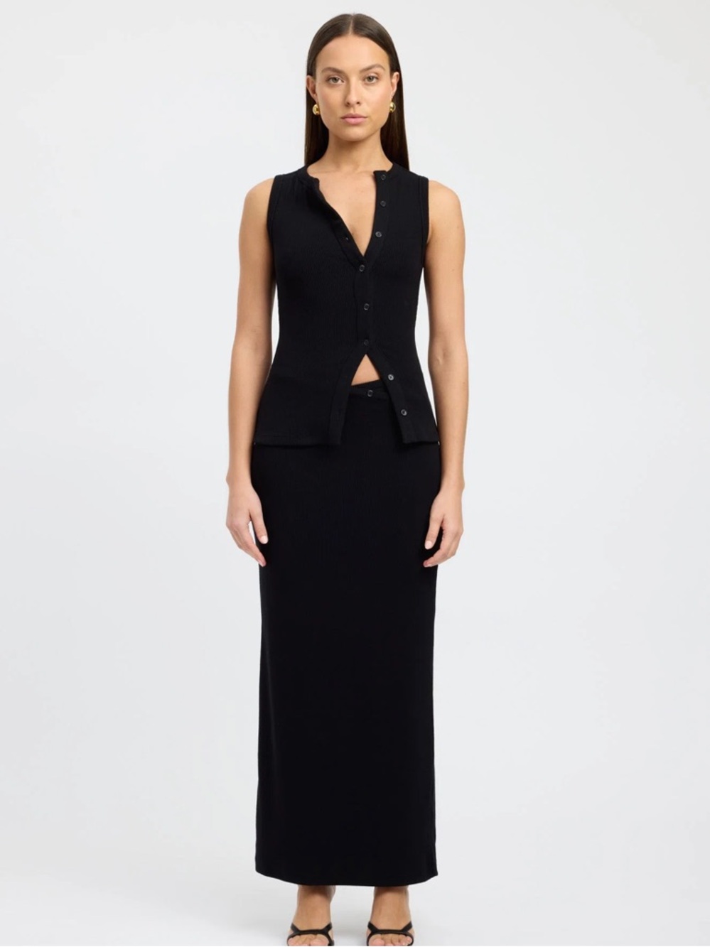 KooKai Ribbed Tank & Maxi Skirt Set